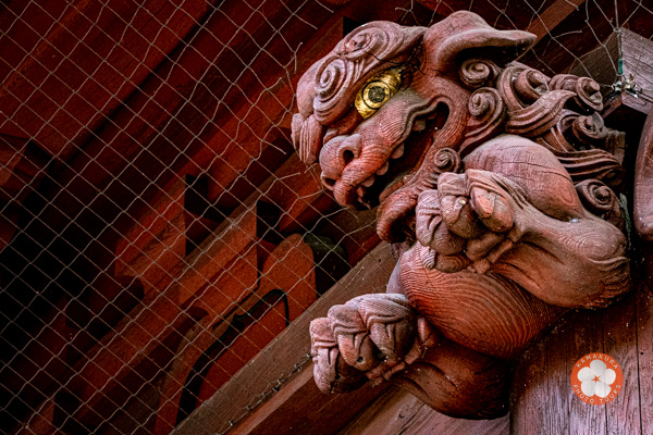 komainu dans les temples